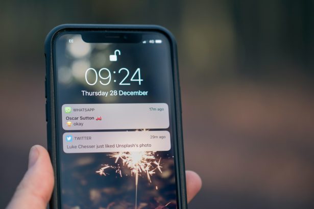 person holding phone