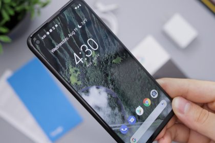 person holding black android smartphone