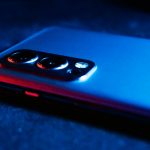 a close up of the back of a cell phone